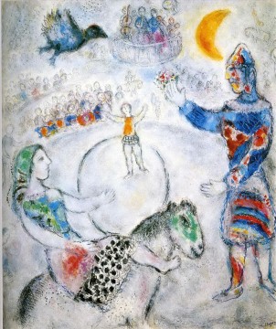  cirque Tableaux - Le grand cirque gris contemporain de Marc Chagall